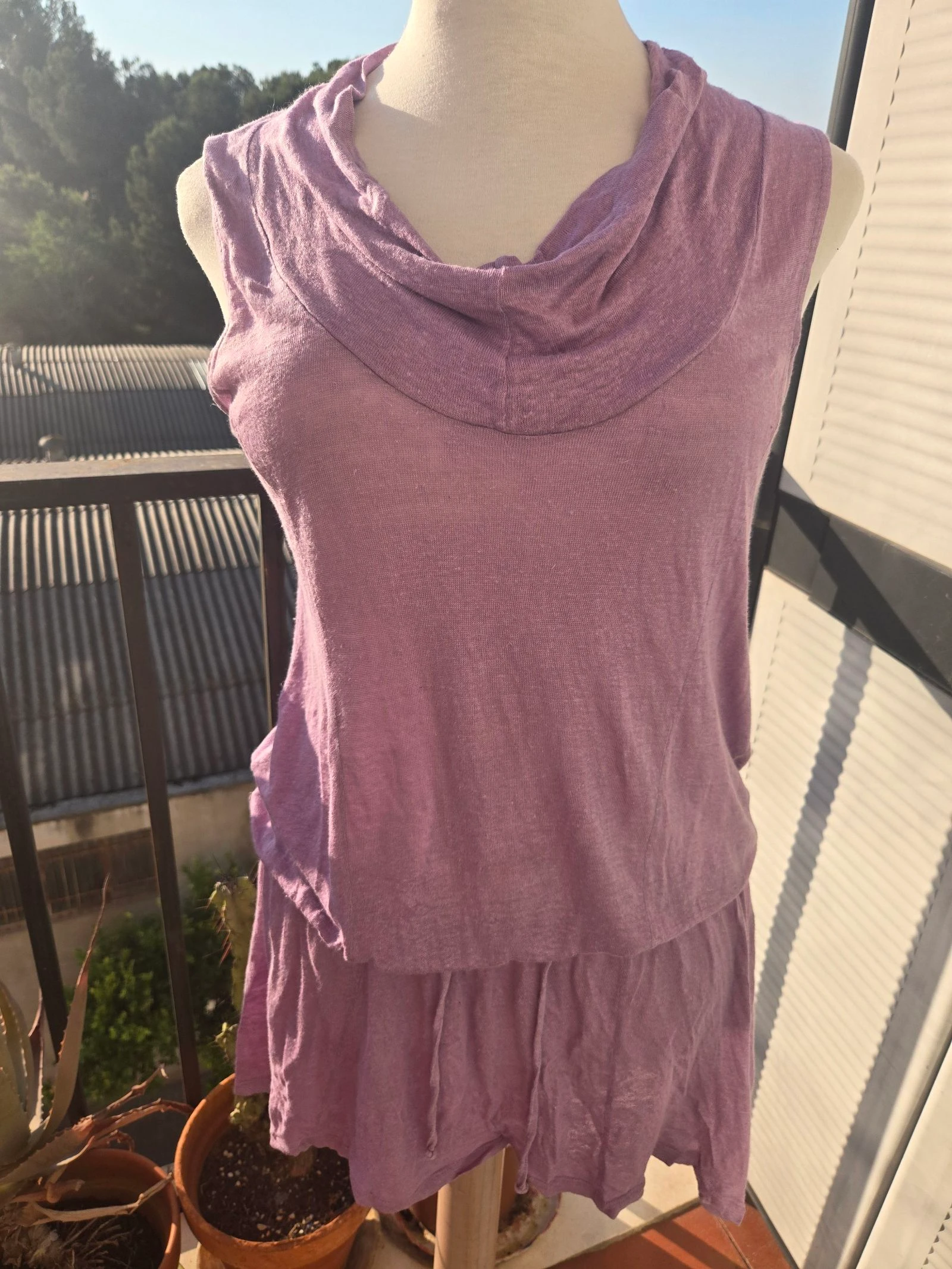 Vestido playero morado